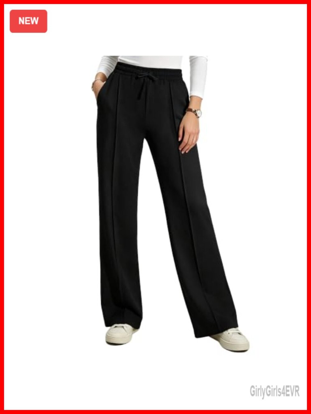 Wide Leg Sweatpants Baggy Palazzo Yoga Pants French Terry Lounge Pants Pockets